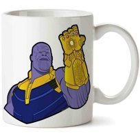 Art Hediye Avengers Thanos İki Tarafı Baskılı Kupa Bardak