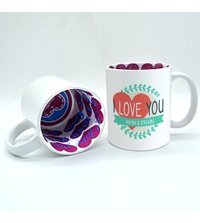 Bk Kişiye Özel Porselen I Love You Beyaz Kupa Bardak
