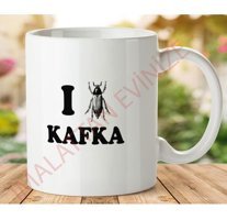 Art Hediye 1-159 Franz Kafka İki Tarafı Baskılı Kupa Bardak