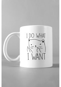 Hediyexpres I Do What _ I Want Tasarım Baskılı Kupa Bardak