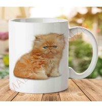 Art Hediye A2427 Kedi Yavrusu İki Tarafı Baskılı Kupa Bardak