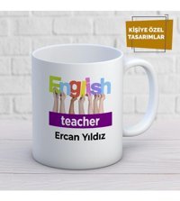 Mekstore İsim Yazılı İngilizce Öğretmen Kupa