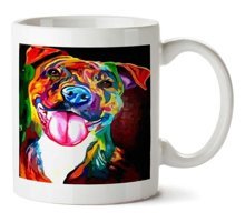 Art Hediye Renksel Köpek İki Tarafı Baskılı Kupa Bardak
