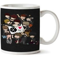 Art Hediye Exo Chıbı İki Tarafı Baskılı Kupa Bardak