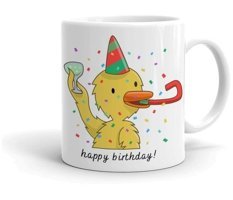 Mini Maker Kids Kişiye Özel Happy Birthday Ördek Kupa Bardak