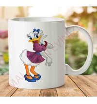 Art Hediye Daisy-Duck-Png İki Tarafı Baskılı Kupa Bardak