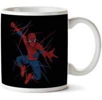Art Hediye Spider Man Lines İki Tarafı Baskılı Kupa Bardak