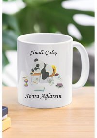 Baskıtech Şimdi Çalıs Sonra Ağlarsın Tasarım Kupa Bardak