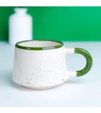 İlbay Çini Takı İlbay Seramik Kupa Mug Klasik Yeşil Simli