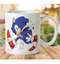 Art Hediye Sonic Büyük İki Tarafı Baskılı Kupa Bardak