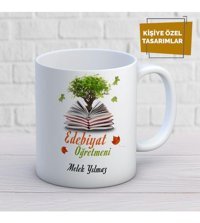 Mekstore İsim Yazılı Edebiyat Öğrtmeni Kupa