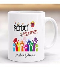 3 Er Öğretmenler Günü Hediye Kupa Rehber Öğretmen Kişiye Özel