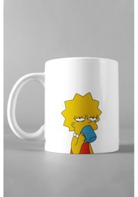 Hediyexpres Lisa Simpson Baskılı Kupa Bardak