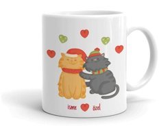 Mini Maker Kids Aşk Kedi Kupa Bardak