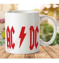 Art Hediye 1-915 Ac Dc İki Tarafı Baskılı Kupa Bardak