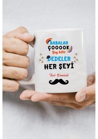 Baş Hediye Dükkanı Dedeler Herşeyi Bilir Baskılı Bardak - 2