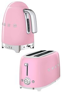 Smeg 2'li Elektronik Çeyiz Seti Pembe