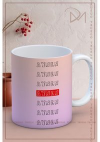 Truego Baskılı Kupa Bardak Seramik Mug - Aynen