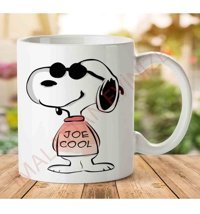 Art Hediye Snoopy-Cartoon-Png İki Tarafı Baskılı Kupa Bardak