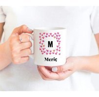 Çılgıntrend Kişiye Özel Kalp Tasarımlı Kupa Bardak