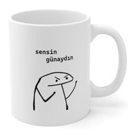 Baskıtech "Sensin Günaydın" Baskılı Kupa