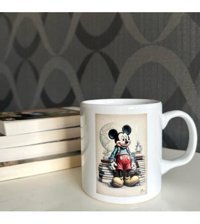 Heg Store Mickey Mouse Sublimasyon Baskılı Porselen Kupa
