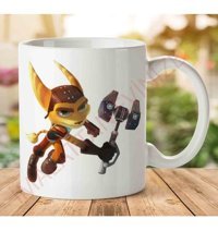 Art Hediye A2535 Ratchet Clank İki Tarafı Baskılı Kupa Bardak