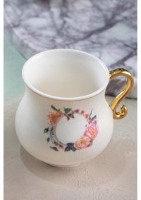 Acar Porselen Terwes Mug Kupa Bardak 200 ml - Beyaz