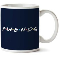 Art Hediye Friends Fwends İki Tarafı Baskılı Kupa Bardak