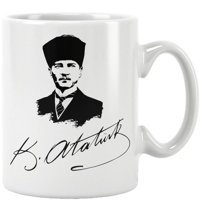 Qoeuyl Boutique Atatürk Baskılı Özel Kupa Bardak No:7