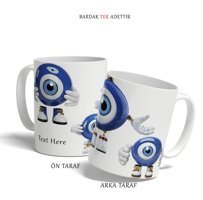 Kreatif Kupa Nazar Boncuklu Kişiye Özel Kupa