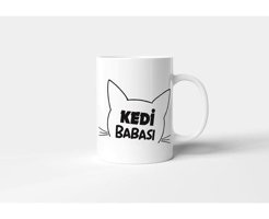 Promosyon Dünyam Baskılı Kupa Bardak - Kedi Babası