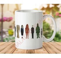 Art Hediye Dr-Who-Aliens-Mugs İki Tarafı Baskılı Kupa Bardak