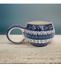 İlbay Çini Takı İlbay Seramik Kupa Mug Ece Aile Deseni