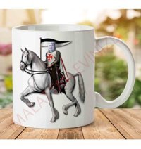 Art Hediye A2428 Knight İki Tarafı Baskılı Kupa Bardak