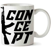 Art Hediye Ak47 Ak 47 Concept İki Tarafı Baskılı Kupa Bardak
