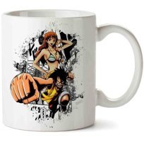 Art Hediye Luffy E Namı İki Tarafı Baskılı Kupa Bardak