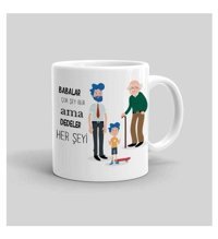 Mini Maker Kids Dede Baba Oğul Kişiye Özel Kupa Bardak
