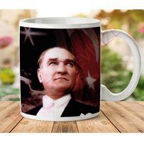 Art Hediye 1-016 Atatürk İki Taraf Baskılı Kupa Bardak