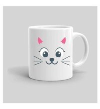 Mini Maker Kids Kişiye Özel Kedi Kupa Bardak