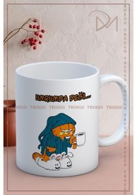 Truego Baskılı Kupa Bardak Seramik Mug - Umrumda Değil