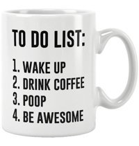 Qoeuyl Boutique To Do List Eğlenceli Baskılı Kupa Bardak