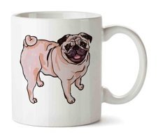 Adell Pug Köpek En Çok Satılan Kupa Bardak
