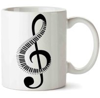 Art Hediye Müzik Nota 3 İki Tarafı Baskılı Kupa Bardak