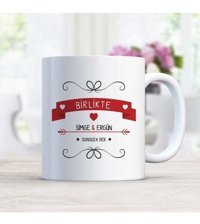 Bk Kişiye Özel Beyaz Kupa Bardak Sevgililer Günü Temalı-46