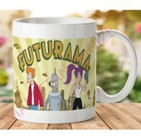 Art Hediye 1-164 Futurama İki Tarafı Baskılı Kupa Bardak