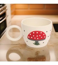 İlbay Çini Takı İlbay Seramik Kupa Mug Bulut Mantar
