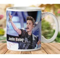 Art Hediye 1-247 Justin Bieber İki Tarafı Baskılı Kupa Bardak