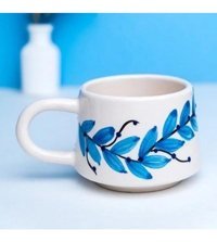 İlbay Çini Takı İlbay Seramik Kupa Mug Klasik Mavi Pıtırcık