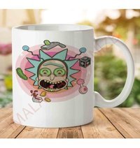Art Hediye 1-1180 Rick & Morty İki Tarafı Baskılı Kupa Bardak